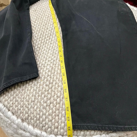 Lee Black Button Fly Loose Fit Ankle Jeans Size 28 - Picture 7 of 16